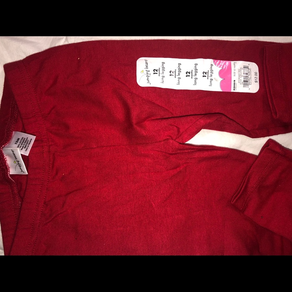 BNWT- stretchy “Jumping Beans” leggings 12 months